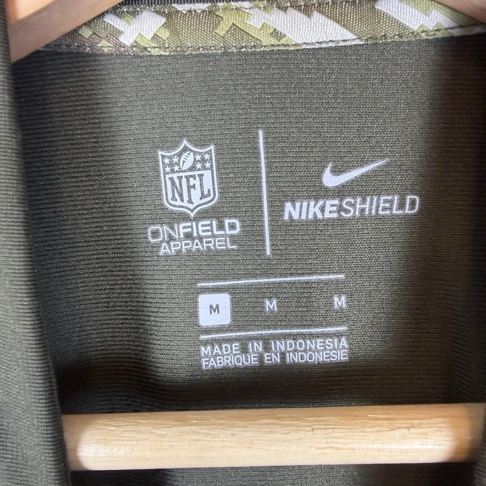 Nike Dallas Cowboys Salute to Service Shield Jacket Mens Medium Olive Green Camo